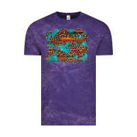 Cloud Purple western serape leopard turquoise  background Vintage Tee - Artiststas