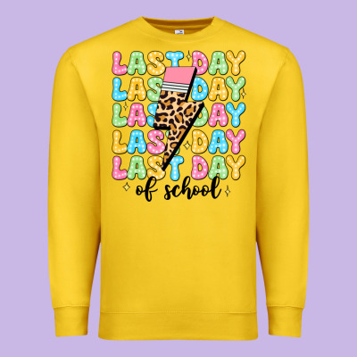 Last Day Of School Premium Sweatshirt Designed By Jahusdesignshop