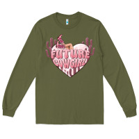 Army Green future cowgirl Long Sleeve Tee - MaliasSmallBusiness