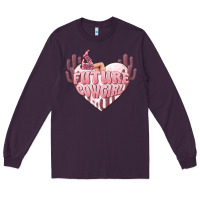 Plum future cowgirl Long Sleeve Tee - MaliasSmallBusiness