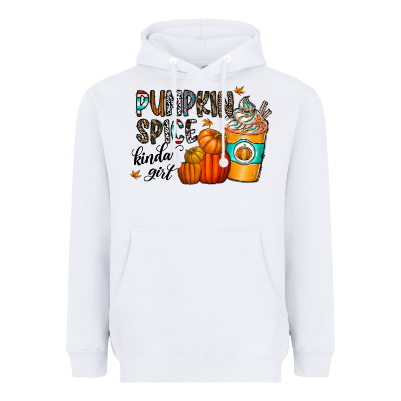 Pumpkin Spice Kinda Girl Heavyweight Hoodie by CowhideDigitalArt | Teevron