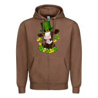 Chestnut st patricks day cow Zipper Hoodie - RanaPortraitStore
