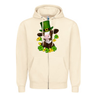 Sandshell st patricks day cow Zipper Hoodie - RanaPortraitStore