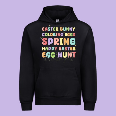 Easter Bunny Spring Urban Hoodie Designed By Maliassmallbusiness