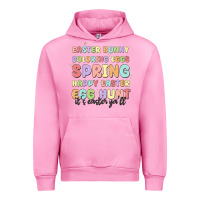Fuchsia Pink easter bunny spring Urban Hoodie - MaliasSmallBusiness
