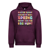 Mauve Wine easter bunny spring Urban Hoodie - MaliasSmallBusiness