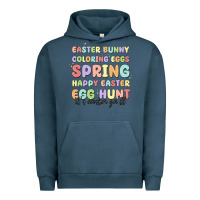 Pigment Midnight Navy easter bunny spring Urban Hoodie - MaliasSmallBusiness