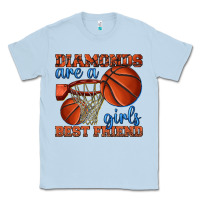 Dusty Blue diamonds are a girls best friend basketball Classic Tee - texasbilliewilder
