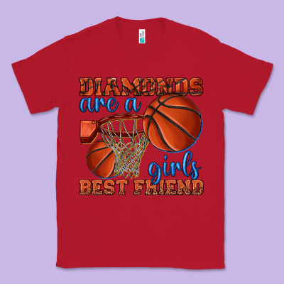 Diamonds Are A Girls Best Friend Basketball Classic Tee Designed By Texasbilliewilder