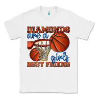 White diamonds are a girls best friend basketball Classic Tee - texasbilliewilder