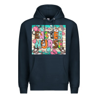 Navy easter nurse Premium Hoodie - NancyCooperArtShop