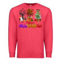 Cardinal happy hallothanksmas trees Premium Sweatshirt - AdoDesignShop