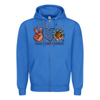 True Royal peace love america billie wilder Zipper Hoodie - texasbilliewilder