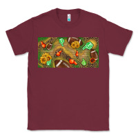 Burgundy western sunflower and american football license  plate Classic Tee - BundleAndBundleShop
