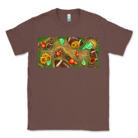 Chestnut western sunflower and american football license  plate Classic Tee - BundleAndBundleShop