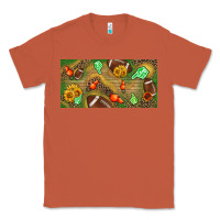Copper western sunflower and american football license  plate Classic Tee - BundleAndBundleShop