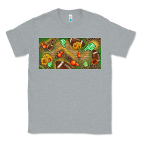 Heather Grey western sunflower and american football license  plate Classic Tee - BundleAndBundleShop