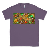 Lavender western sunflower and american football license  plate Classic Tee - BundleAndBundleShop