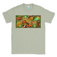 Matcha western sunflower and american football license  plate Classic Tee - BundleAndBundleShop
