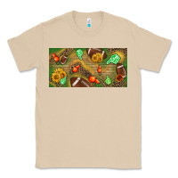 Mushroom western sunflower and american football license  plate Classic Tee - BundleAndBundleShop