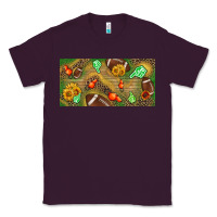 Plum western sunflower and american football license  plate Classic Tee - BundleAndBundleShop