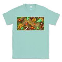 Seafoam western sunflower and american football license  plate Classic Tee - BundleAndBundleShop