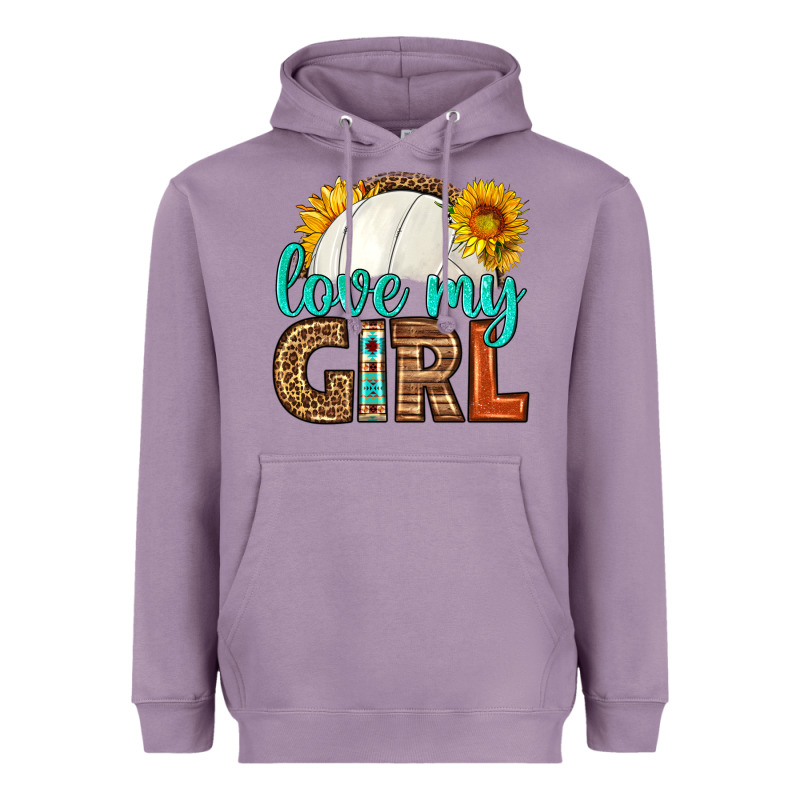 Love My Girl Volleyball Heavyweight Hoodie by HRA Design Shop | Teevron