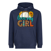 Navy love my girl volleyball Heavyweight Hoodie - HRA Design Shop