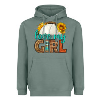 Sage love my girl volleyball Heavyweight Hoodie - HRA Design Shop
