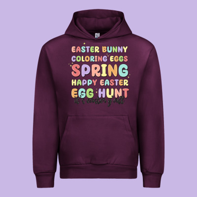 Easter Bunny Spring Urban Hoodie Designed By Maliassmallbusiness