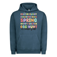 Pigment Midnight Navy easter bunny spring Urban Hoodie - MaliasSmallBusiness