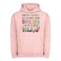 Pigment Salmon easter bunny spring Urban Hoodie - MaliasSmallBusiness