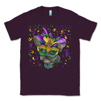 Plum Mardi gras mask french bulldog Classic Tee - RanaPortraitStore