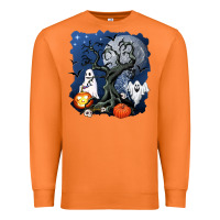 Carrot halloween tree and ghosts Premium Sweatshirt - AdoDesignShop