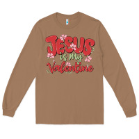 Toasted Coconut jesus is my valentine Long Sleeve Tee - MaliasSmallBusiness