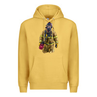 Antique Gold Firefighter Premium Hoodie - LillyAllenDesigns