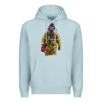 Blue Mist Firefighter Premium Hoodie - LillyAllenDesigns