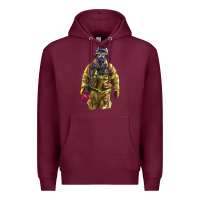 Burgundy Firefighter Premium Hoodie - LillyAllenDesigns