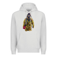 Dove Grey Firefighter Premium Hoodie - LillyAllenDesigns