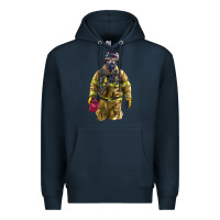 Navy Firefighter Premium Hoodie - LillyAllenDesigns