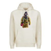 Oatmeal Heather Firefighter Premium Hoodie - LillyAllenDesigns