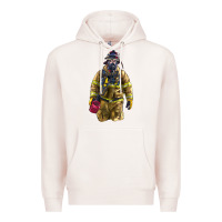 Pale Pink Firefighter Premium Hoodie - LillyAllenDesigns