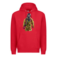 Red Firefighter Premium Hoodie - LillyAllenDesigns
