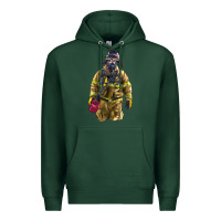 Sports Green Firefighter Premium Hoodie - LillyAllenDesigns