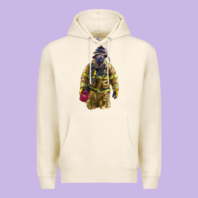 Firefighter Premium Hoodie Designed By Lillyallendesigns