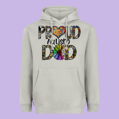 Proud Autism Dad Heavyweight Hoodie Designed By Sublimationcraftshop