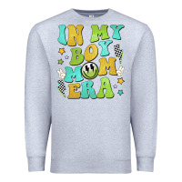 Heather Grey in my boy mom era Premium Sweatshirt - JahusDesignShop
