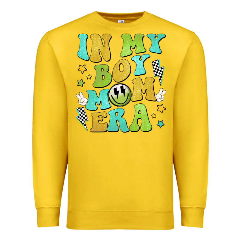In My Boy Mom Era Premium Sweatshirt by JahusDesignShop | Teevron