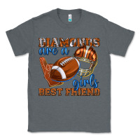 Charcoal Heather diamonds are a girls best friend football Classic Tee - texasbilliewilder