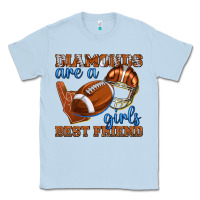 Dusty Blue diamonds are a girls best friend football Classic Tee - texasbilliewilder